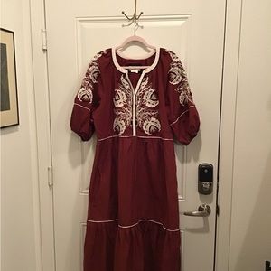 Gretel embroidery Anthropologie dress. Amazing quality and details.